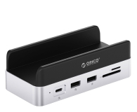 Akcesoria Orico Stacja dokująca do MacMini, USB-C 10 Gbps, M.2 NVMe, pionowa